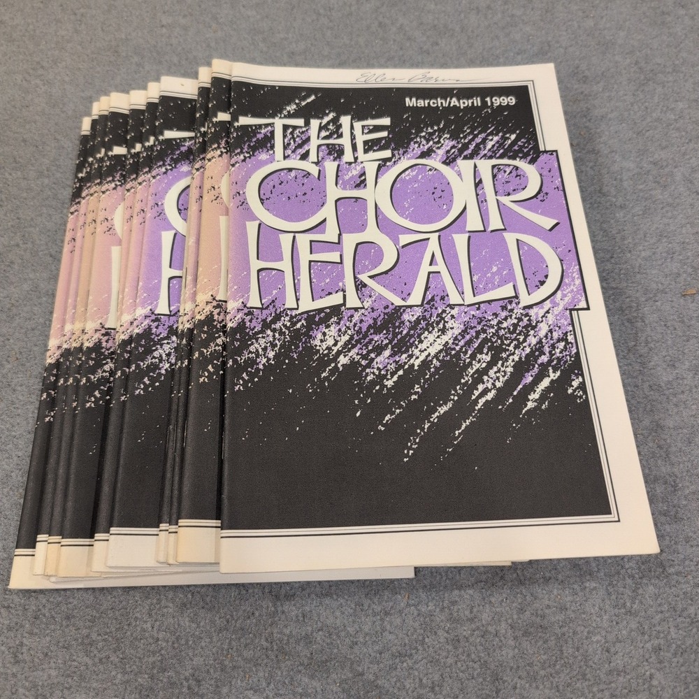 The Choir Herald March April 1999 Vol 102 No 4 Choral Sheet Music Lot of 12 - Picture 1 of 2